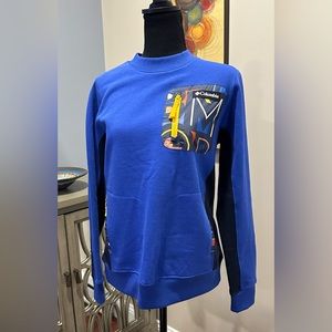 Columbia Women's Lodge Pullover Sweatshirt Crewneck Blue Sz Medium